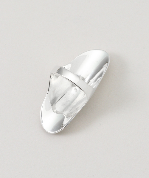 journal standard L'essage(ジャーナルスタンダードレサージュ)の「【V'ESSENCEヴェッセンス】WIDE RING 925/リング(リング・レディース・シルバー・7/8/6)」の4枚目の写真