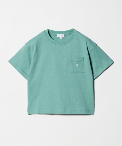 green label relaxing(グリーンレーベルリラクシング)の「ロゴ刺しゅう Tシャツ / キッズ 100cm-160cm(Tシャツ/カットソー・キッズ・ダークグレー/ケリーグリーン/オレンジ・110cm/100cm/150cm/130cm/140cm/160cm/120cm)」の2枚目の写真