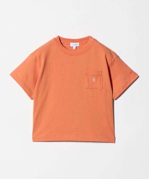 green label relaxing(グリーンレーベルリラクシング)の「ロゴ刺しゅう Tシャツ / キッズ 100cm-160cm(Tシャツ/カットソー・キッズ・ダークグレー/ケリーグリーン/オレンジ・110cm/100cm/150cm/130cm/140cm/160cm/120cm)」の3枚目の写真