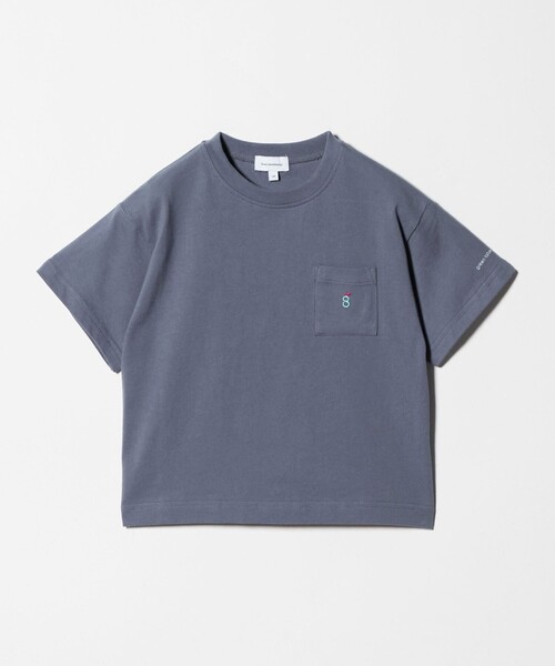 green label relaxing(グリーンレーベルリラクシング)の「ロゴ刺しゅう Tシャツ / キッズ 100cm-160cm(Tシャツ/カットソー・キッズ・ダークグレー/ケリーグリーン/オレンジ・110cm/100cm/150cm/130cm/140cm/160cm/120cm)」の1枚目の写真