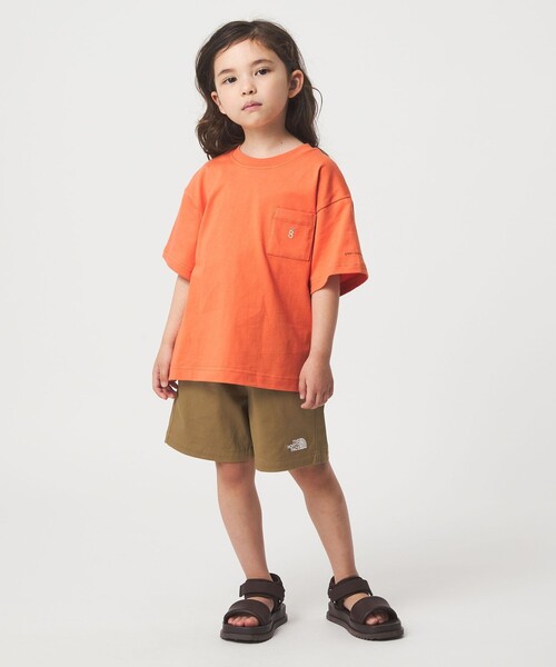 green label relaxing(グリーンレーベルリラクシング)の「ロゴ刺しゅう Tシャツ / キッズ 100cm-160cm(Tシャツ/カットソー・キッズ・ダークグレー/ケリーグリーン/オレンジ・110cm/100cm/150cm/130cm/140cm/160cm/120cm)」の5枚目の写真
