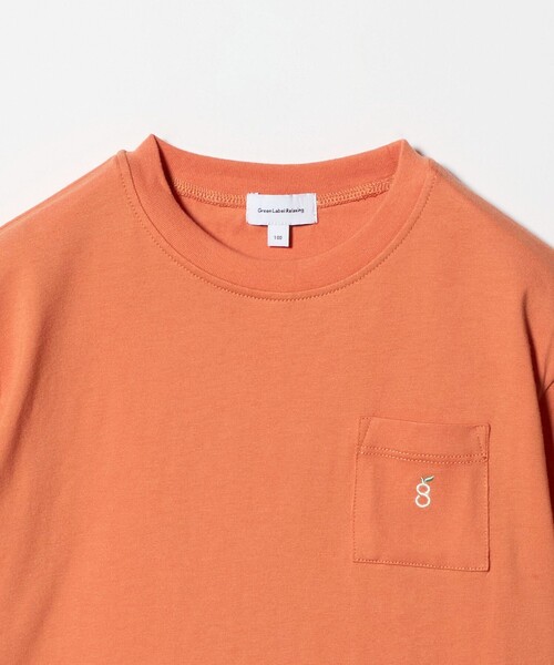 green label relaxing(グリーンレーベルリラクシング)の「ロゴ刺しゅう Tシャツ / キッズ 100cm-160cm(Tシャツ/カットソー・キッズ・ダークグレー/ケリーグリーン/オレンジ・110cm/100cm/150cm/130cm/140cm/160cm/120cm)」の15枚目の写真