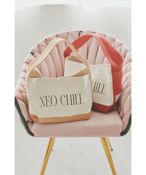 Muel Chic（ミュエルシック）の「Neo Chill tote bag  ネオチルトートバッグ（トートバッグ・レディース・ベージュ/ネイビー/ブラック/レッド・ONE SIZE）」の6枚目の写真