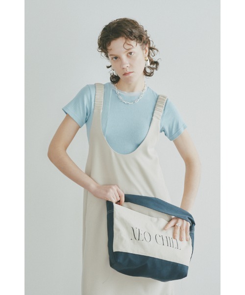 Muel Chic（ミュエルシック）の「Neo Chill tote bag  ネオチルトートバッグ（トートバッグ・レディース・ベージュ/ネイビー/ブラック/レッド・ONE SIZE）」の17枚目の写真