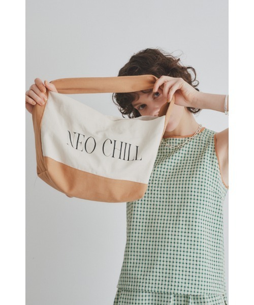 Muel Chic（ミュエルシック）の「Neo Chill tote bag  ネオチルトートバッグ（トートバッグ・レディース・ベージュ/ネイビー/ブラック/レッド・ONE SIZE）」の9枚目の写真