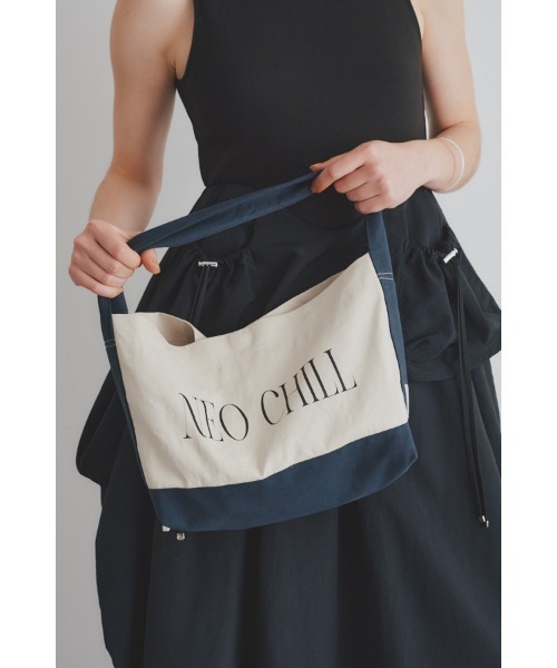 Muel Chic（ミュエルシック）の「Neo Chill tote bag  ネオチルトートバッグ（トートバッグ・レディース・ベージュ/ネイビー/ブラック/レッド・ONE SIZE）」の18枚目の写真