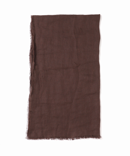 THROW(スロー)の「《NOBLE別注カラー・》THROW/スロー Light Linen Color Stole(ストール/ショール・レディース・ブラウン/ホワイト系その他/ベージュ・FREE)」の13枚目の写真