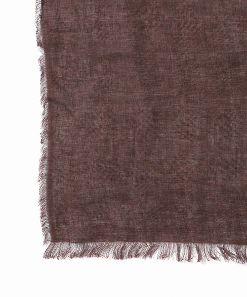 THROW(スロー)の「《NOBLE別注カラー・》THROW/スロー Light Linen Color Stole(ストール/ショール・レディース・ブラウン/ホワイト系その他/ベージュ・FREE)」の12枚目の写真