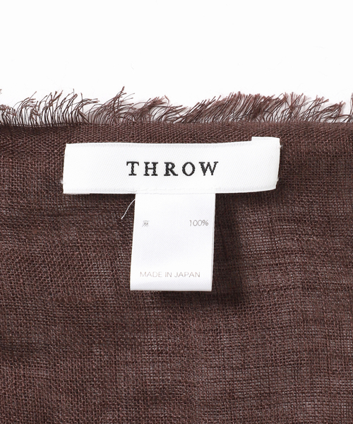 THROW(スロー)の「《NOBLE別注カラー・》THROW/スロー Light Linen Color Stole(ストール/ショール・レディース・ブラウン/ホワイト系その他/ベージュ・FREE)」の11枚目の写真