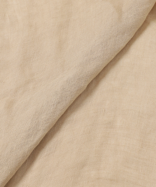 THROW(スロー)の「《NOBLE別注カラー・》THROW/スロー Light Linen Color Stole(ストール/ショール・レディース・ブラウン/ホワイト系その他/ベージュ・FREE)」の5枚目の写真