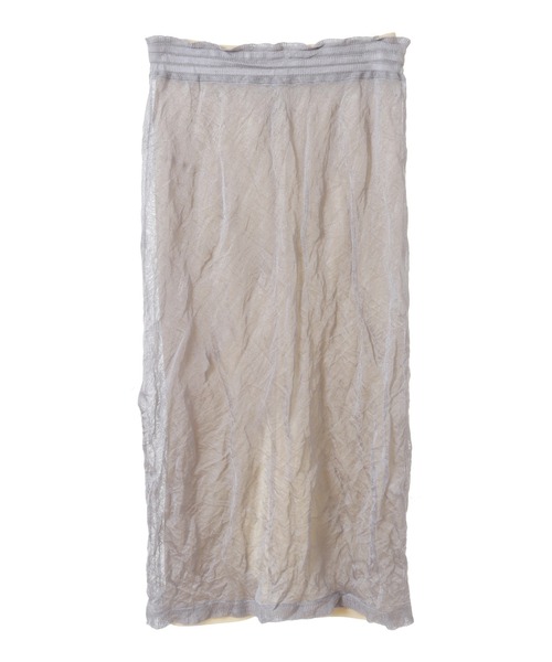 【CURRENTAGE/カレンテージ】Seethrough Straight Skirt