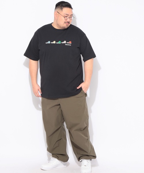 CONVERSE(コンバース)の「Tシャツ 半袖 メンズ 大きいサイズ シューズ刺繍 クルーネック カットソー CONVERSE (コンバース)(Tシャツ/カットソー・メンズ・ブラック/ホワイト・5L/4L/3L)」の19枚目の写真
