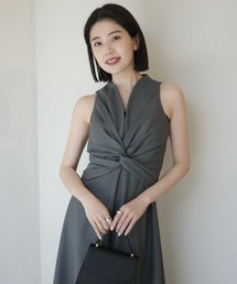 anuans（アニュアンス）の「ツイストギャザーワンピース（ワンピース）」