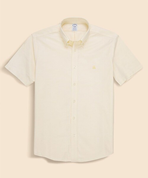 BROOKS BROTHERS(ブルックスブラザーズ)の「ストレッチオックスフォード GFロゴ シーズナルカラー ショートスリーブカジュアルシャツ Regular Fit(シャツ/ブラウス・メンズ・ライトグリーン/ライトピンク/ブルーグリーン/ライトイエロー・LARGE/MEDIUM/X-LARGE/SMALL)」の3枚目の写真