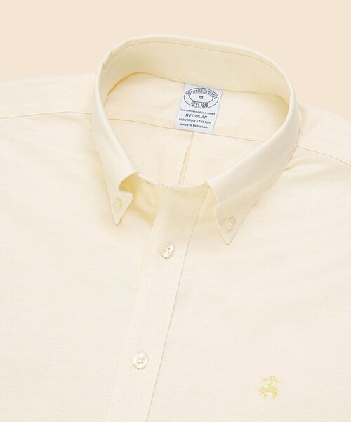 BROOKS BROTHERS(ブルックスブラザーズ)の「ストレッチオックスフォード GFロゴ シーズナルカラー ショートスリーブカジュアルシャツ Regular Fit(シャツ/ブラウス・メンズ・ライトグリーン/ライトピンク/ブルーグリーン/ライトイエロー・LARGE/MEDIUM/X-LARGE/SMALL)」の9枚目の写真