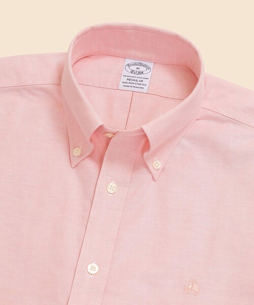 BROOKS BROTHERS(ブルックスブラザーズ)の「ストレッチオックスフォード GFロゴ シーズナルカラー ショートスリーブカジュアルシャツ Regular Fit(シャツ/ブラウス・メンズ・ライトグリーン/ライトピンク/ブルーグリーン/ライトイエロー・LARGE/MEDIUM/X-LARGE/SMALL)」の11枚目の写真