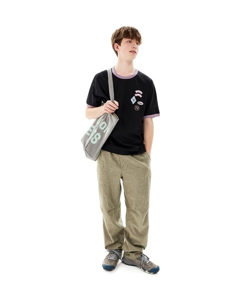 SUNLOVE(サンラブ)の「SSS Cotton Tote(トートバッグ・レディース・ネイビー/イエロー/ブラウン/アイボリー/グレー・FREE)」の16枚目の写真