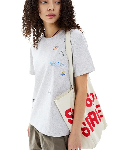 SUNLOVE(サンラブ)の「SSS Cotton Tote(トートバッグ・レディース・ネイビー/イエロー/ブラウン/アイボリー/グレー・FREE)」の11枚目の写真