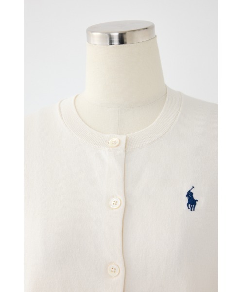 SHEL'TTER ORIGINAL（シェルターオリジナル）の「【POLO RALPH LAUREN】コットン クルーネック カーディガン（ニット/セーター・レディース・ライム/アイボリー・SMALL）」の8枚目の写真