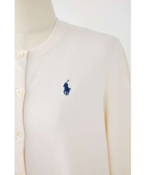 SHEL'TTER ORIGINAL（シェルターオリジナル）の「【POLO RALPH LAUREN】コットン クルーネック カーディガン（ニット/セーター・レディース・ライム/アイボリー・SMALL）」の9枚目の写真