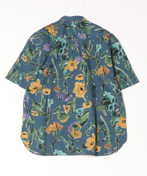 quadro（クオドロ）の「綿麻シーチング花柄pt BD半袖シャツ（シャツ/ブラウス・メンズ・ネイビー・MEDIUM/LARGE）」の13枚目の写真
