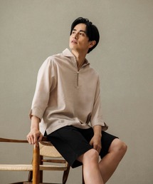 TAKA-Q（タカキュー）の「【麻混 フレンリネン】タカキュー リネン混 プルオーバー 7分袖 シャツ（シャツ/ブラウス）」