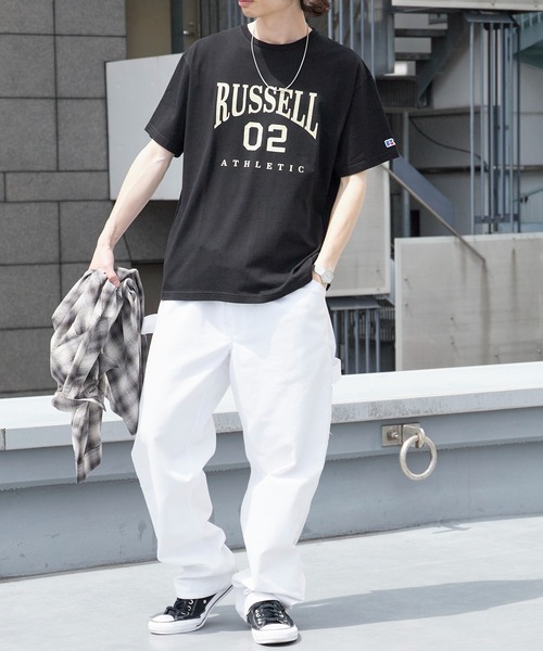 Russell Athletic(ラッセルアスレティック)の「RUSSELL ATHLETIC / ラッセルアスレティック VTG Cotton/Rayon Numbering T Tシャツ 秋 秋服 2026年秋冬(Tシャツ/カットソー・メンズ・ブラック/レッド・M/L/XL)」の9枚目の写真