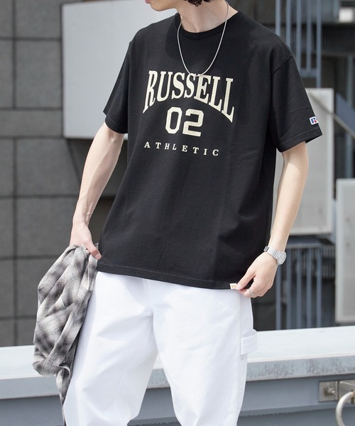 Russell Athletic(ラッセルアスレティック)の「RUSSELL ATHLETIC / ラッセルアスレティック VTG Cotton/Rayon Numbering T Tシャツ 秋 秋服 2026年秋冬(Tシャツ/カットソー・メンズ・ブラック/レッド・M/L/XL)」の3枚目の写真
