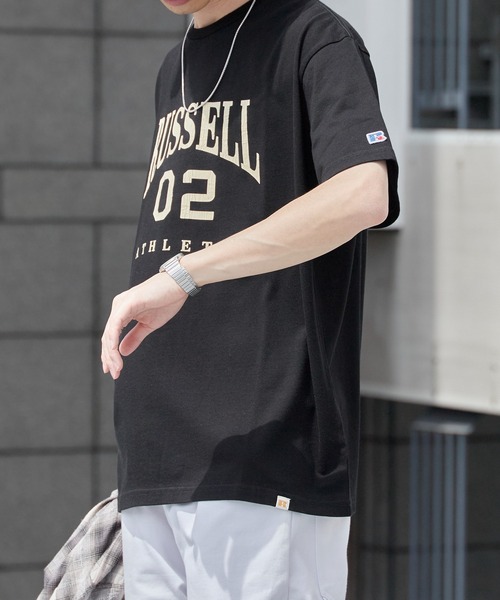 Russell Athletic(ラッセルアスレティック)の「RUSSELL ATHLETIC / ラッセルアスレティック VTG Cotton/Rayon Numbering T Tシャツ 秋 秋服 2026年秋冬(Tシャツ/カットソー・メンズ・ブラック/レッド・M/L/XL)」の4枚目の写真