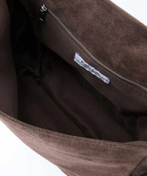 Parts Lab.(パーツラボ)の「【Parts Lab.】Cow Suede Flap Shoulder Bag / リアルスエードフラップショルダーバッグ(ショルダーバッグ・メンズ・ブラウン/ダークグリーン・FREE)」の10枚目の写真