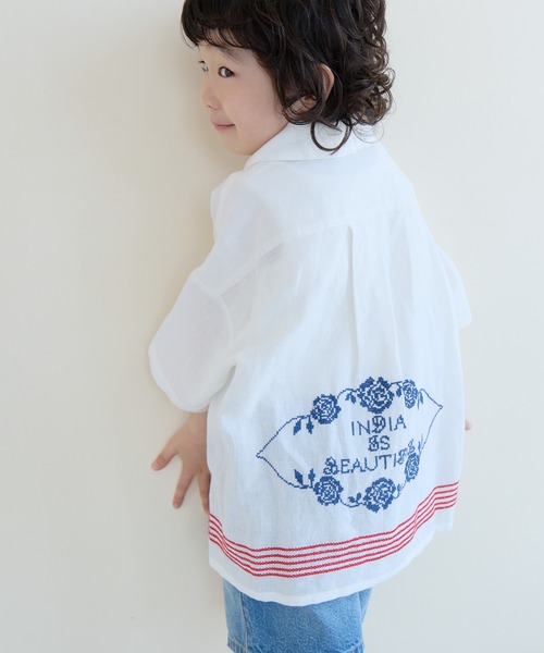 LOWRYS FARM(ローリーズファーム)の「INDIAISシシュウシャツ 637786(シャツ/ブラウス・キッズ・ホワイト・110cm/120cm/130cm/140cm/150cm)」の19枚目の写真