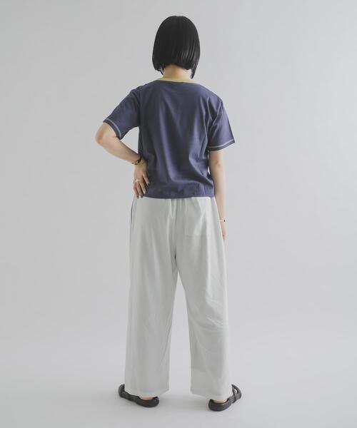 THE GOODLAND MARKET（ザグッドランドマーケット）の「『別注』MIDIUMISOLID×THE GOODLAND MARKET　LINEN easy pants（その他パンツ・レディース・ホワイト/ブラック・FREE）」の18枚目の写真