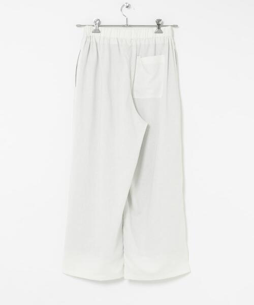 THE GOODLAND MARKET（ザグッドランドマーケット）の「『別注』MIDIUMISOLID×THE GOODLAND MARKET　LINEN easy pants（その他パンツ・レディース・ホワイト/ブラック・FREE）」の14枚目の写真