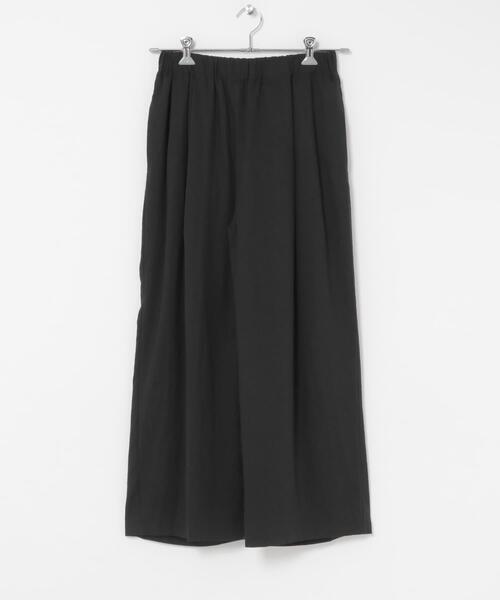 THE GOODLAND MARKET（ザグッドランドマーケット）の「『別注』MIDIUMISOLID×THE GOODLAND MARKET　LINEN easy pants（その他パンツ・レディース・ホワイト/ブラック・FREE）」の4枚目の写真