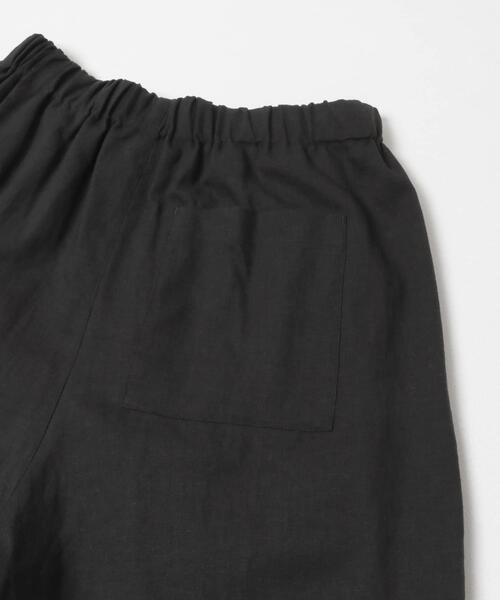 THE GOODLAND MARKET（ザグッドランドマーケット）の「『別注』MIDIUMISOLID×THE GOODLAND MARKET　LINEN easy pants（その他パンツ・レディース・ホワイト/ブラック・FREE）」の3枚目の写真
