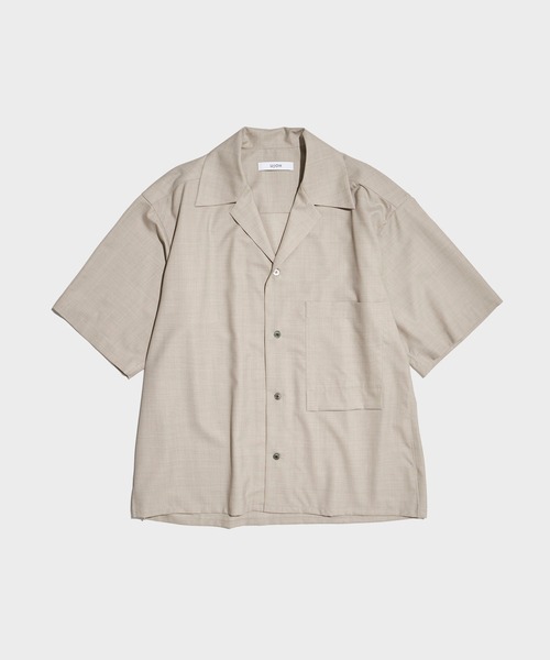 UJOH HOMME / ウジョーオム】別注Wide Set Open Collar BOX Shirt