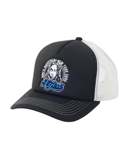 X-girl(エックスガール)の「CHEERFUL LOGO AND FACE TRUCKER CAP(キャップ・レディース・ホワイト/ブラウン/ブラック・ONE SIZE)」の11枚目の写真