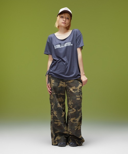 X-girl(エックスガール)の「CHEERFUL LOGO AND FACE TRUCKER CAP(キャップ・レディース・ホワイト/ブラウン/ブラック・ONE SIZE)」の22枚目の写真