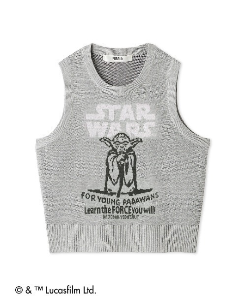 FURFUR(ファーファー)の「【STAR WARS(TM)】ジャガードニットベスト(ベスト・レディース・ホワイト/グレー/ブラック・F)」の1枚目の写真