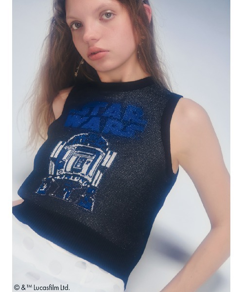 FURFUR(ファーファー)の「【STAR WARS(TM)】ジャガードニットベスト(ベスト・レディース・ホワイト/グレー/ブラック・F)」の3枚目の写真