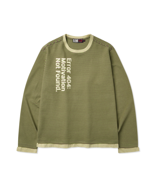 LOSERS CLUB(ルーザーズクラブ)の「ストライプレイヤード長袖Tシャツオリーブ(Tシャツ/カットソー・レディース・その他・0/1/2)」の2枚目の写真