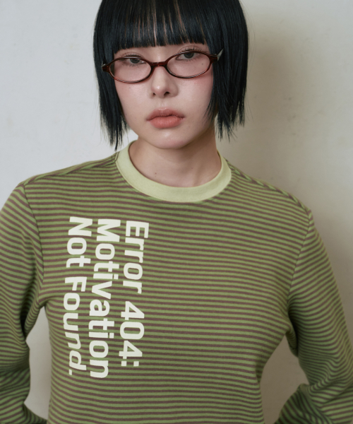 LOSERS CLUB(ルーザーズクラブ)の「ストライプレイヤード長袖Tシャツオリーブ(Tシャツ/カットソー・レディース・その他・0/1/2)」の9枚目の写真