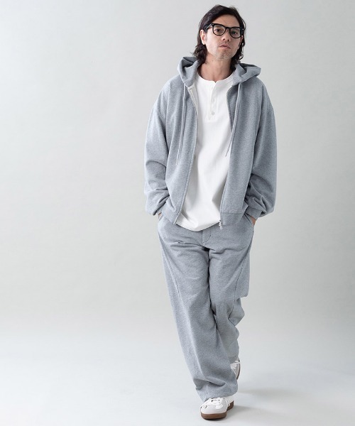 EGO TRIPPING（エゴトリッピング）の「mpa4136- MOLD-SWEATPARKA ジップパーカー(666702)（パーカー・メンズ・チャコール/杢グレー/ブラック・46/48）」の6枚目の写真