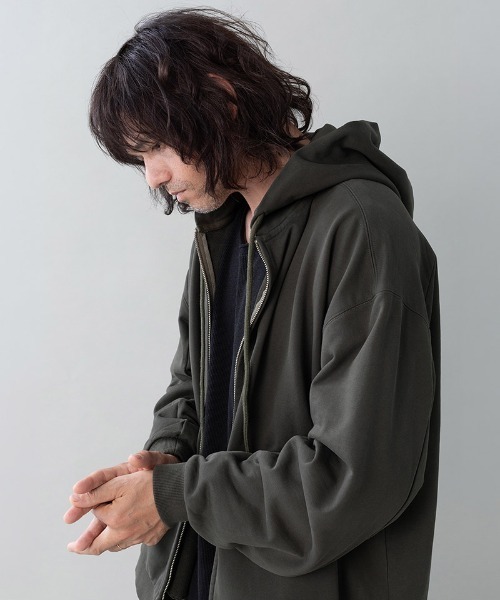 EGO TRIPPING（エゴトリッピング）の「mpa4136- MOLD-SWEATPARKA ジップパーカー(666702)（パーカー・メンズ・チャコール/杢グレー/ブラック・46/48）」の10枚目の写真