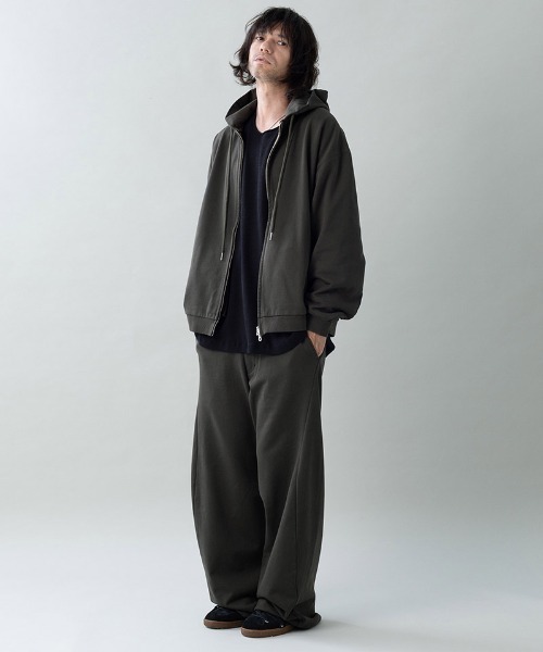 EGO TRIPPING（エゴトリッピング）の「mpa4136- MOLD-SWEATPARKA ジップパーカー(666702)（パーカー・メンズ・チャコール/杢グレー/ブラック・46/48）」の11枚目の写真