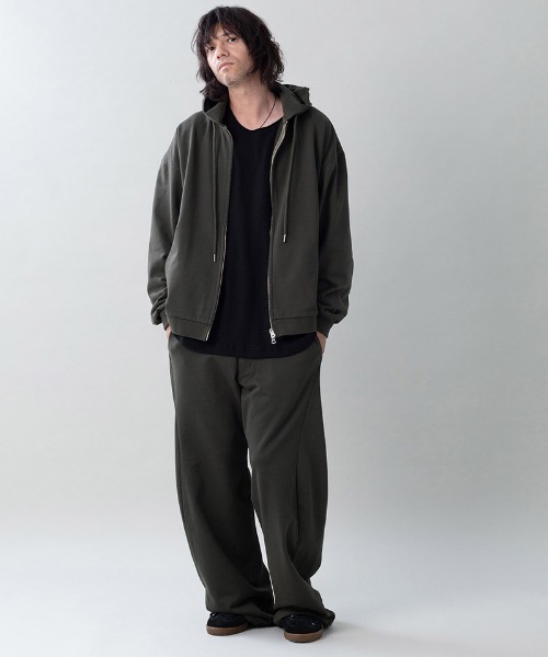 EGO TRIPPING（エゴトリッピング）の「mpa4136- MOLD-SWEATPARKA ジップパーカー(666702)（パーカー・メンズ・チャコール/杢グレー/ブラック・46/48）」の12枚目の写真