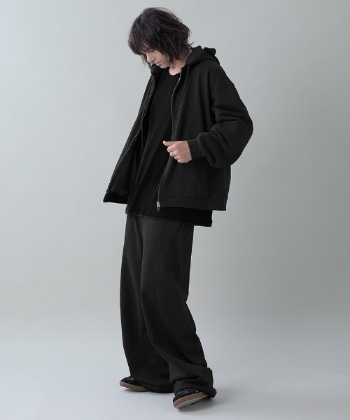 EGO TRIPPING（エゴトリッピング）の「mpa4136- MOLD-SWEATPARKA ジップパーカー(666702)（パーカー・メンズ・チャコール/杢グレー/ブラック・46/48）」の15枚目の写真