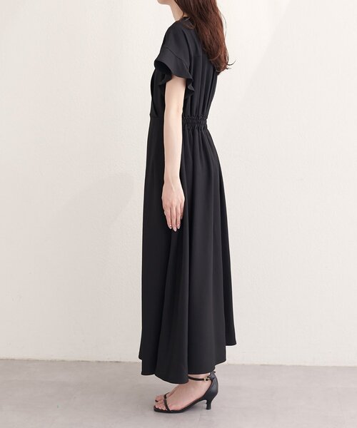 natural couture（ナチュラルクチュール）の「【sherbet line】接触冷感カシュクールフリル袖ワンピース（ワンピース・レディース・ブルー/ブラック/ブラウン系その他/ライトベージュ/ラベンダー/ミント・FREE）」の13枚目の写真