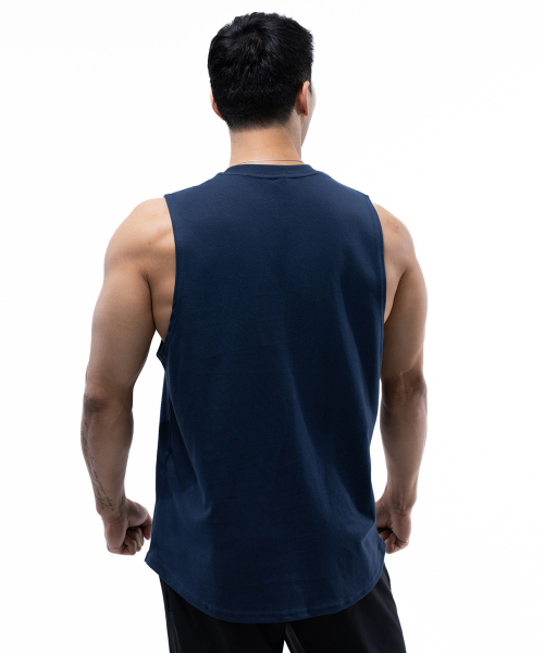 PHYSICAL GARMENTS（フィジカルガーメンツ）の「P2424 コットンメッシュゴリラデイリータンクトップ [3カラー]（Tシャツ/カットソー・メンズ・ネイビー/ホワイト/ブラック・LARGE/MEDIUM/X-LARGE/XX-LARGE）」の4枚目の写真
