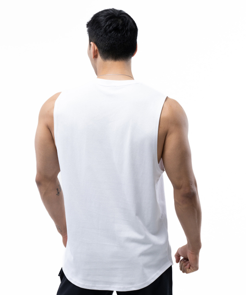 PHYSICAL GARMENTS（フィジカルガーメンツ）の「P2424 コットンメッシュゴリラデイリータンクトップ [3カラー]（Tシャツ/カットソー・メンズ・ネイビー/ホワイト/ブラック・LARGE/MEDIUM/X-LARGE/XX-LARGE）」の8枚目の写真